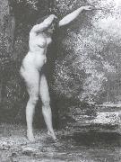 Gustave Courbet Bather painting